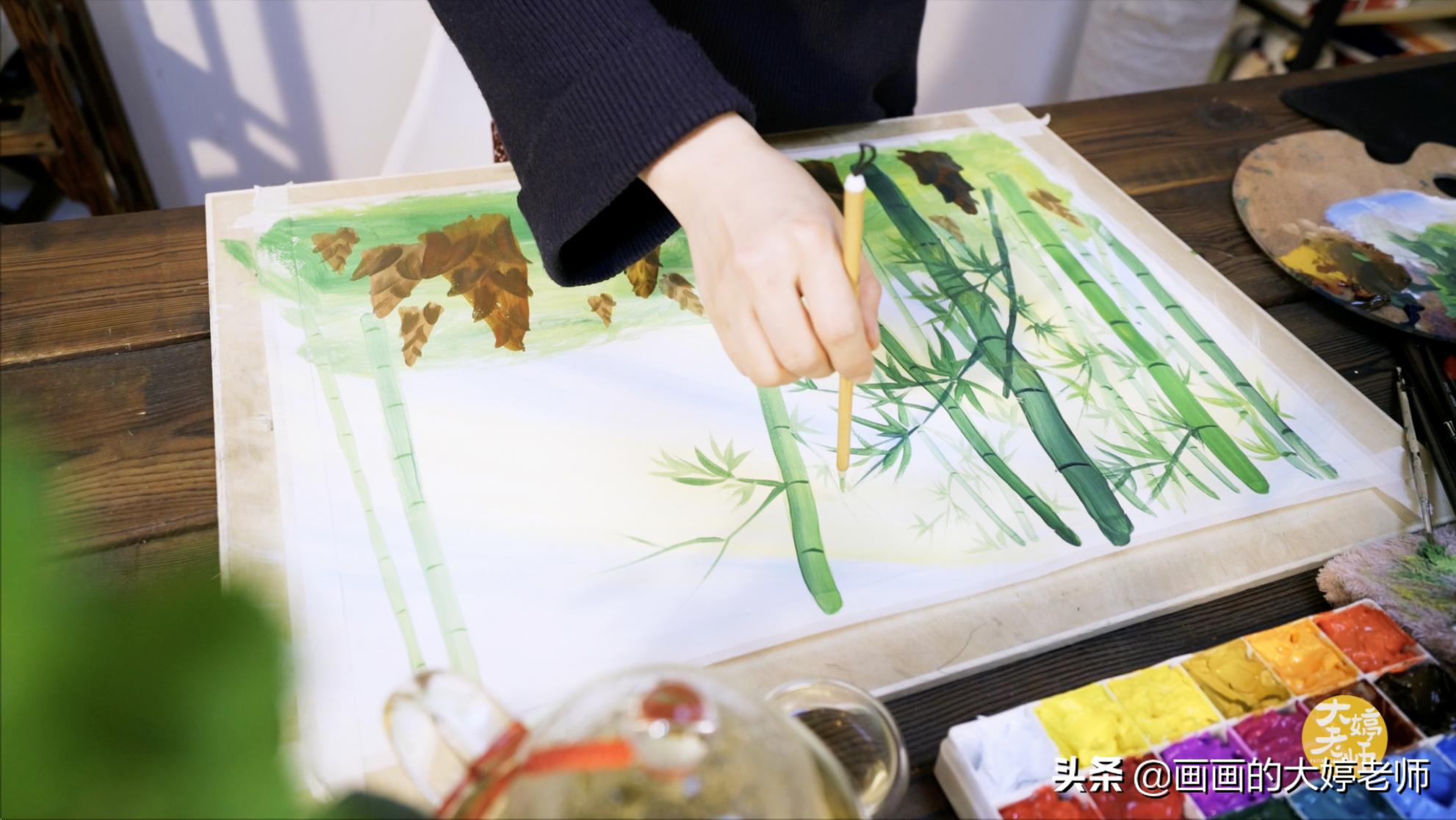 画一幅春天的景物并写出来,画一幅春天种的蔬菜