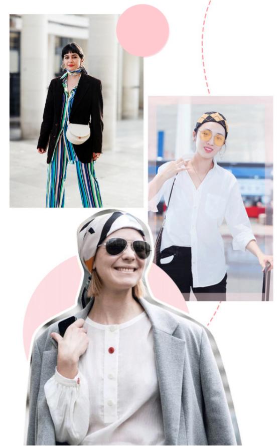 丝巾有哪些时髦又高级的搭配,简单丝巾穿出高级感