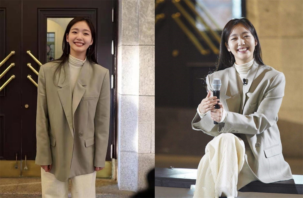 金高银穿搭分享,韩系淡颜系穿搭金高银