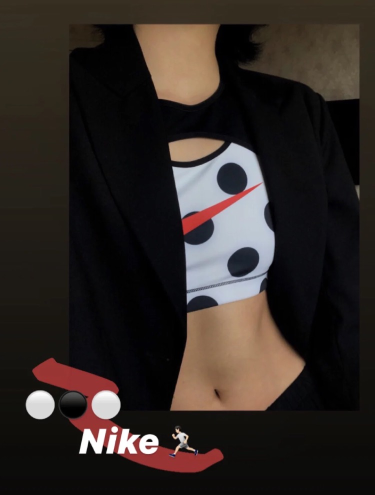 健身房穿搭内衣,健身房nike穿搭173cm