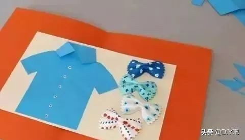 父亲节礼物手工教程使用白色的纸,8-12岁父亲节手工礼物卡纸