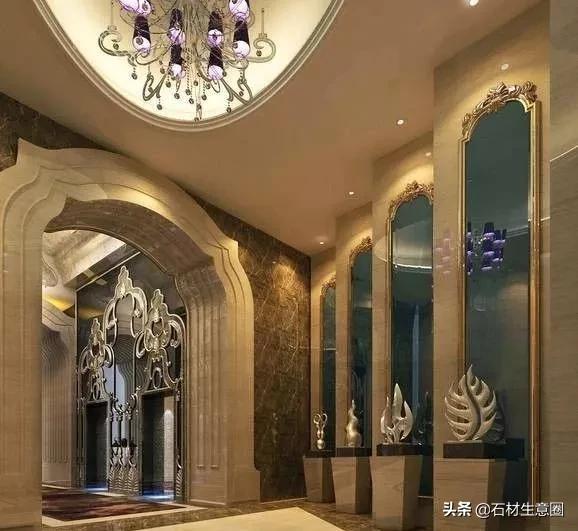 石材电梯门套安装,电梯石材门套效果图