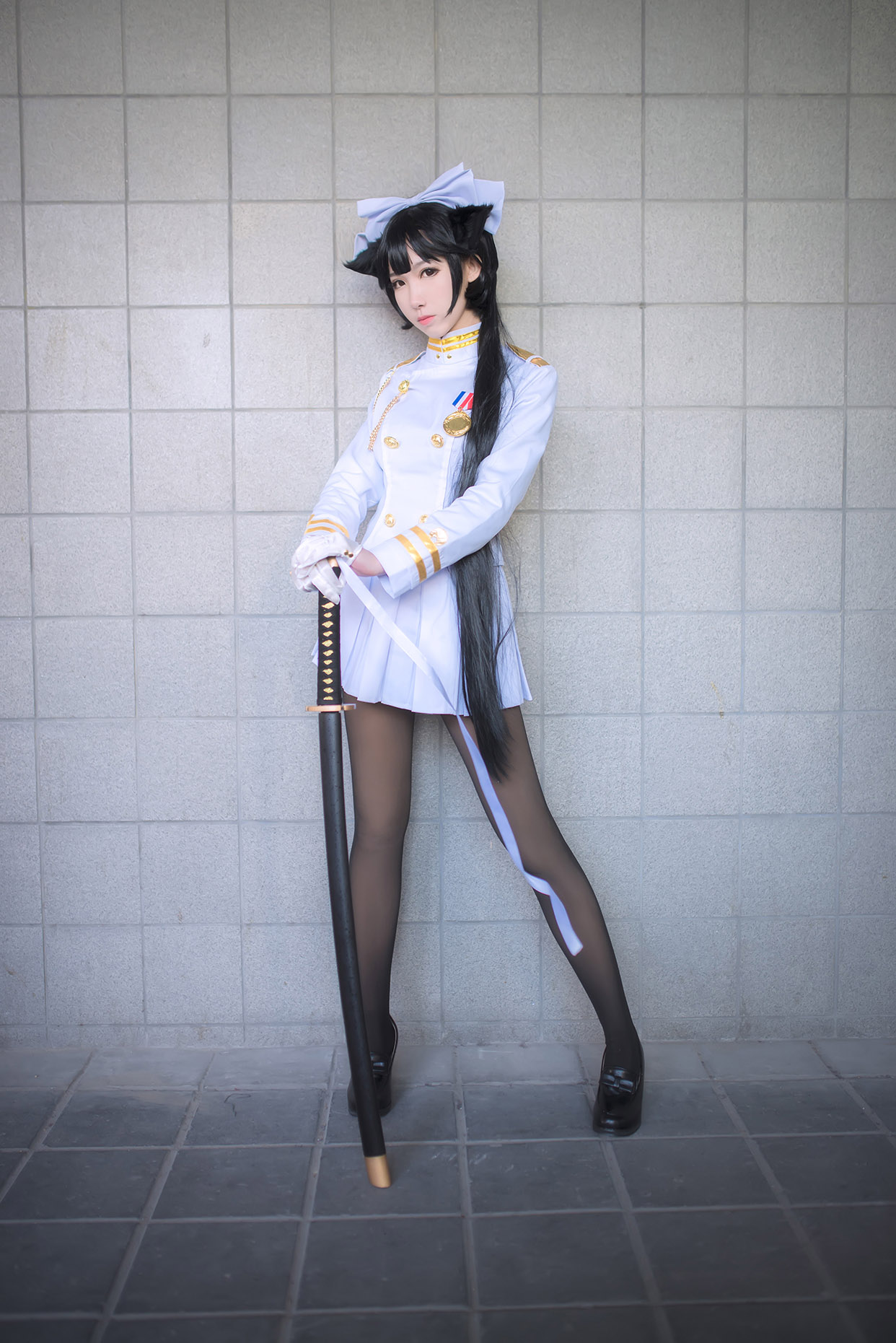 cosplay碧蓝航线独角兽旗袍,碧蓝航线高雄街头采访cosplay