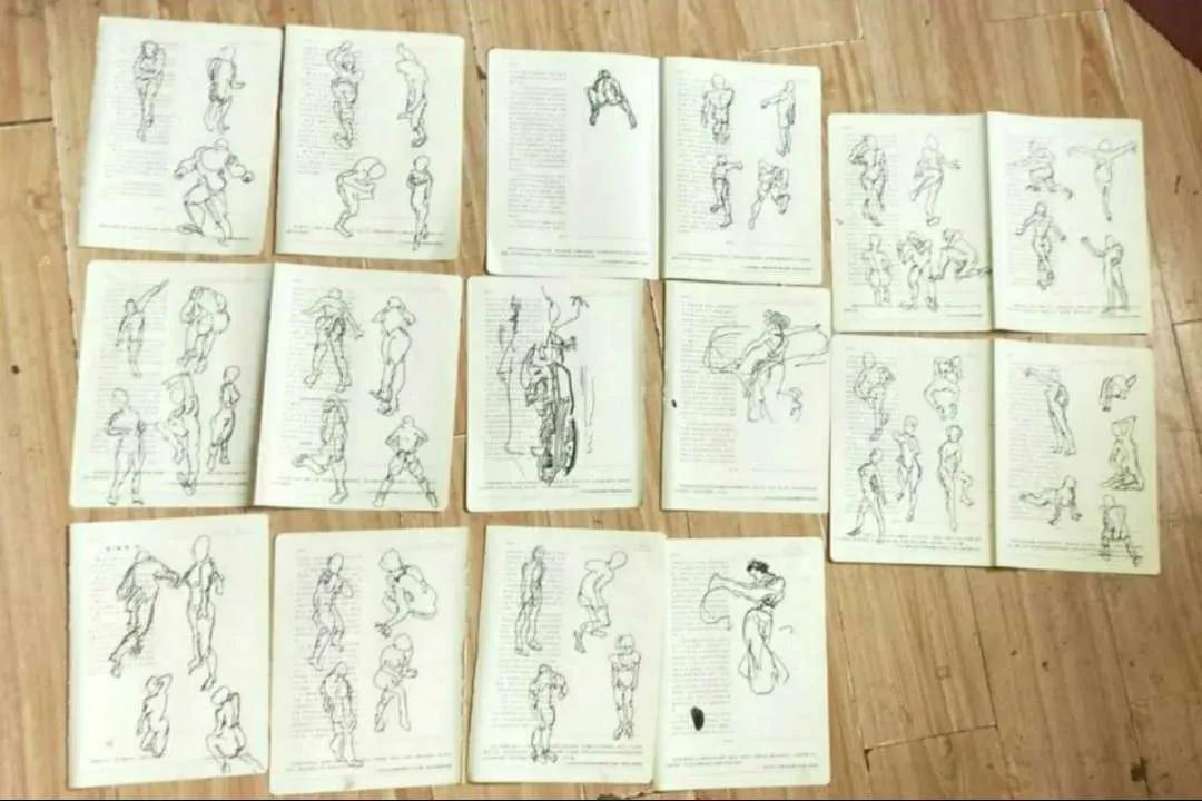 适合新手的100幅画速写,人物速写人体结构新手入门