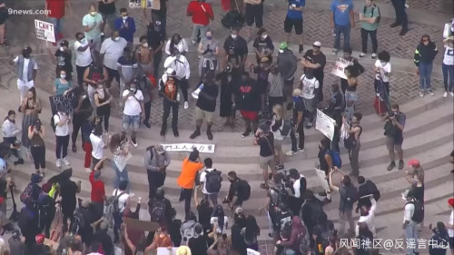 网传美国*威示***行游**图片多张是假的，但“咱们工人有力量”是真的