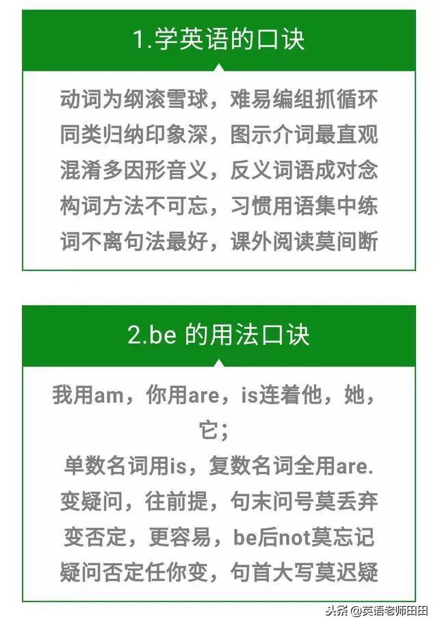 英语语法顺口溜背英语语法，让英语变得如此简单