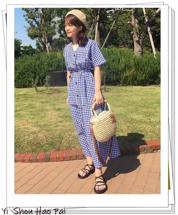 夏季格子衬衫搭配50岁,新款格子衬衫时尚潮流穿搭