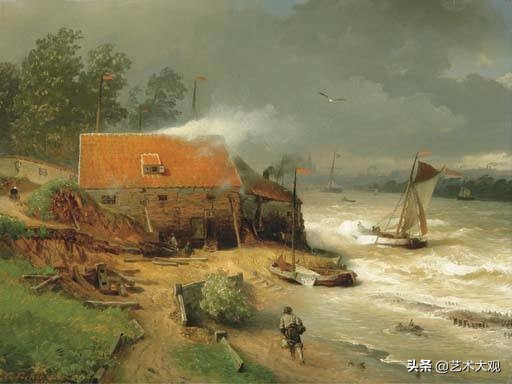 芬兰大师古典风景油画作品欣赏,顶级的欧洲午后阳光风景油画