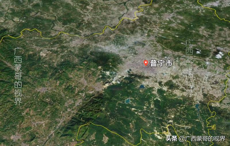 普宁市区人口全国第一,广东普宁卫星图