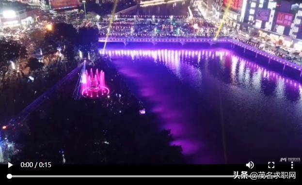 看信宜城景,信宜一河两岸夜景航拍