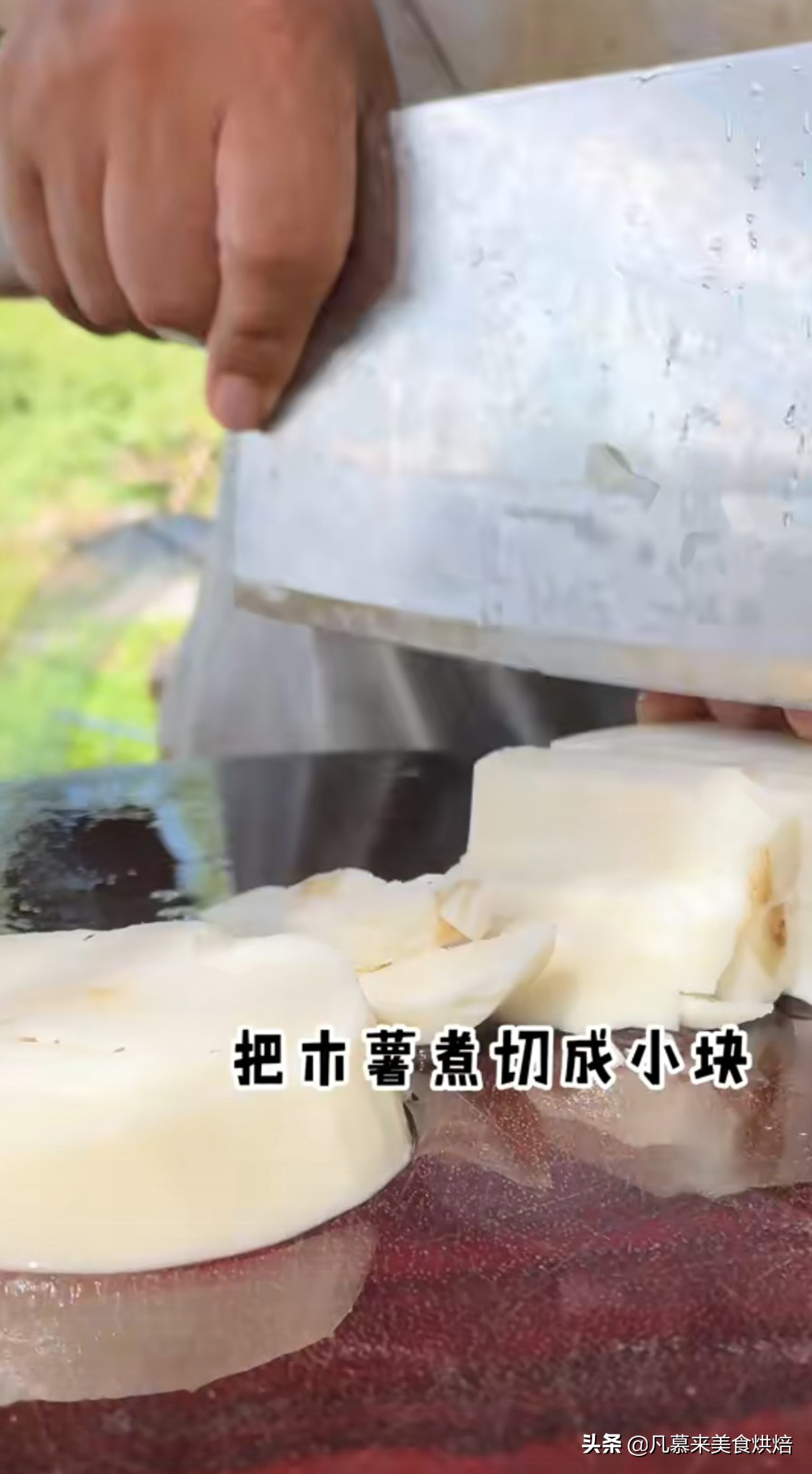 砍回养活了全球6亿人的木薯，做成一道快失传的美食“木薯粉虫”