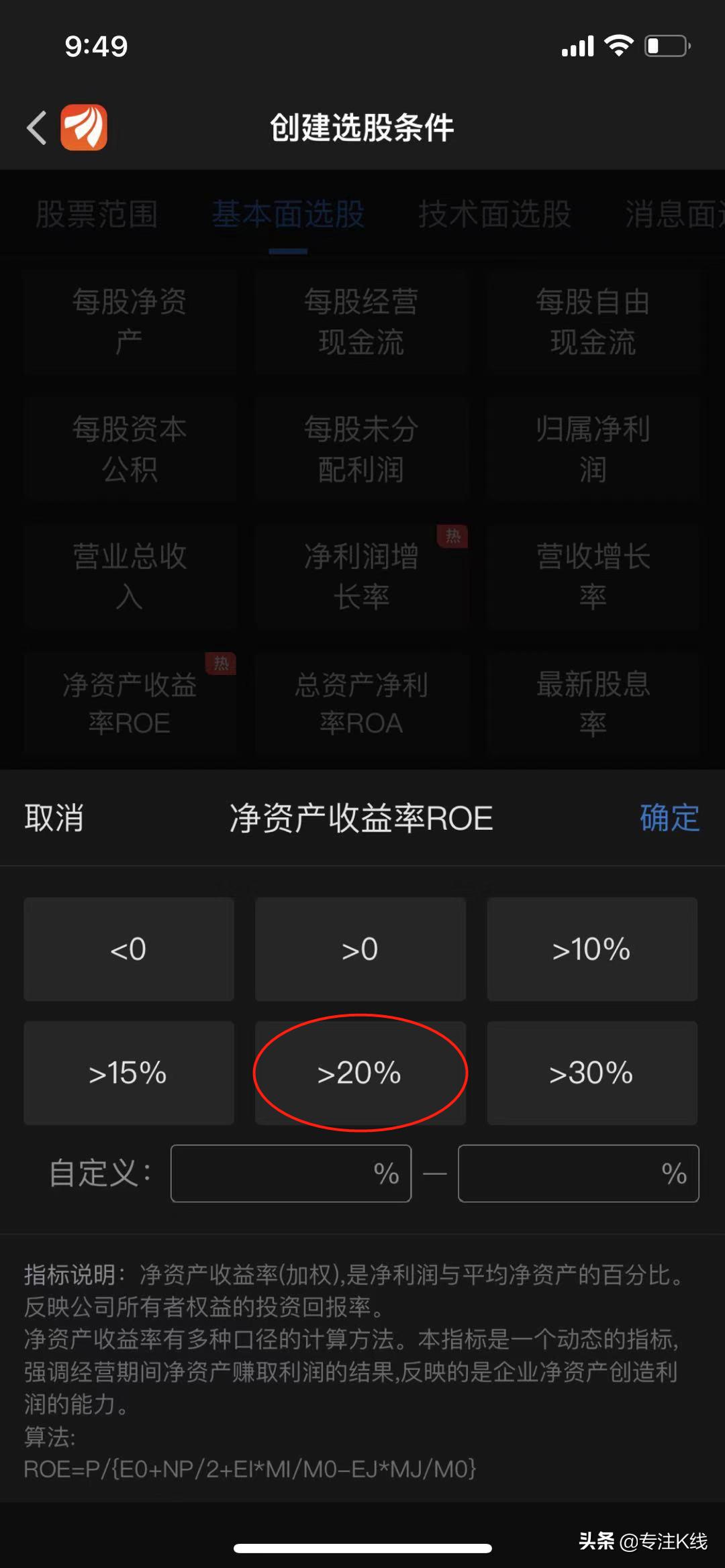 选出绩优股指标,上市公司净资产收益率指标