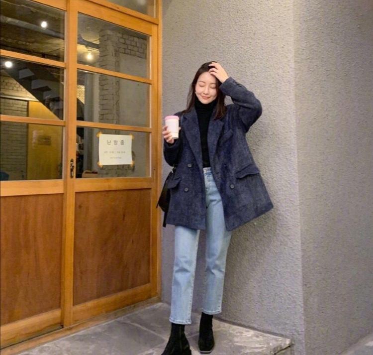韩国博主穿搭高级冬微胖,韩国小个子博主冬季穿搭