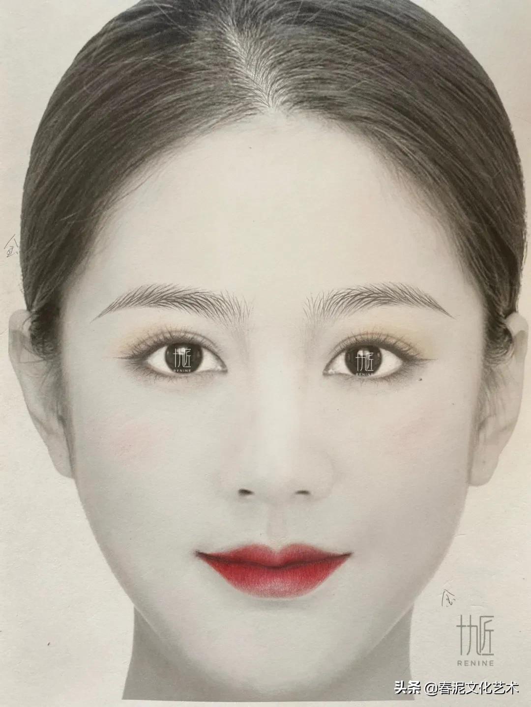 不同肤质纹绣操作视频,平眉画法教程纹绣