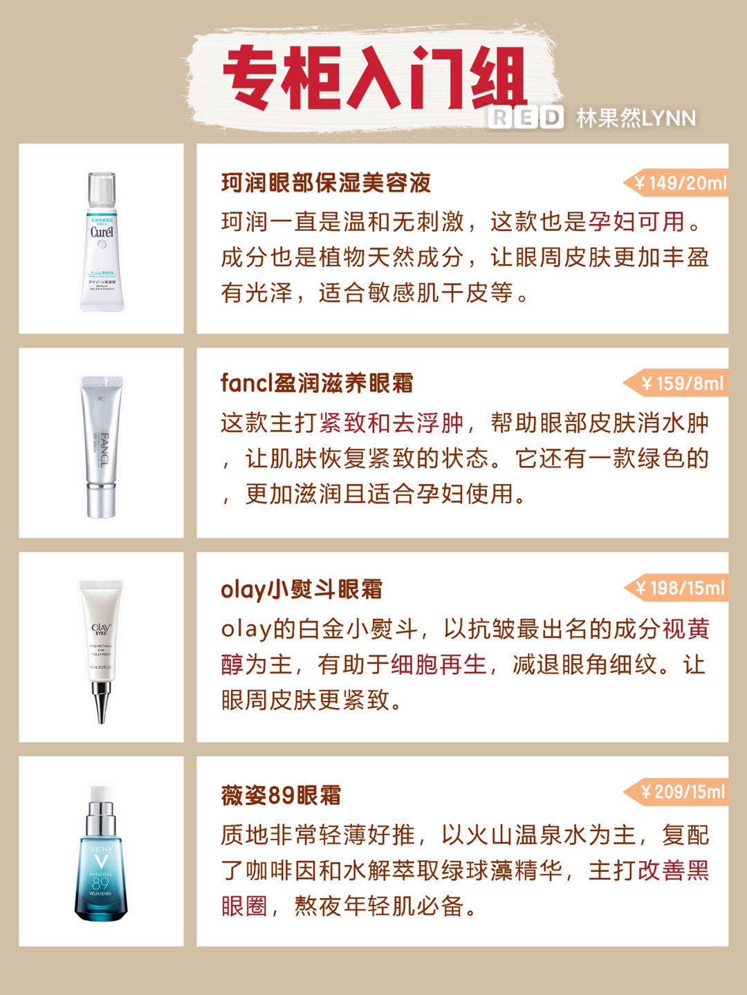 30-40大牌眼霜推荐淡黑眼圈,秋冬祛眼袋眼霜