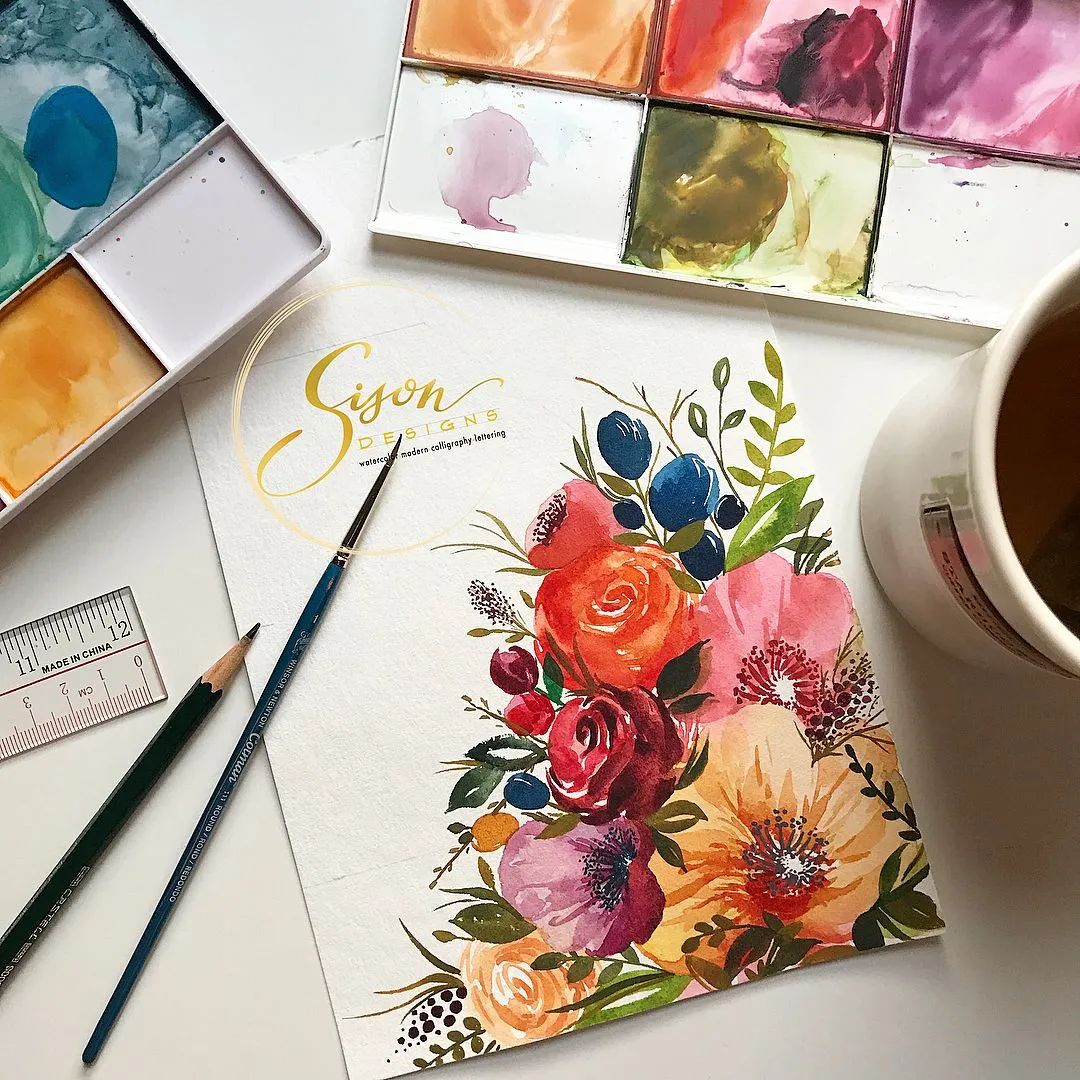 水彩手帐简单教程,水彩笔就能搞定的手账