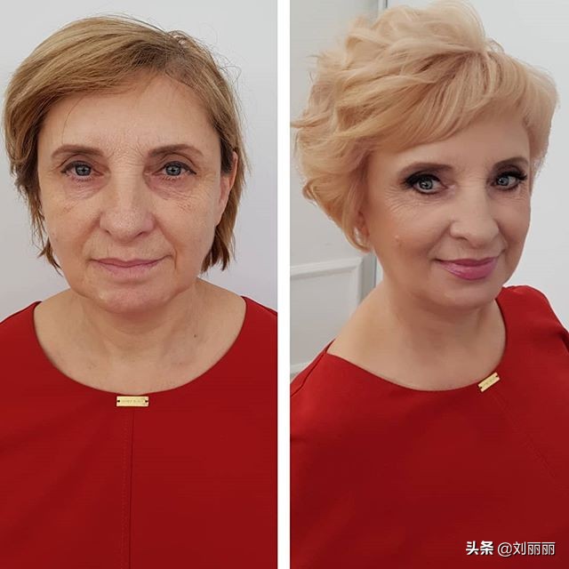 70岁白发阿姨换款发型堪比整容,70岁白发阿姨换款发型