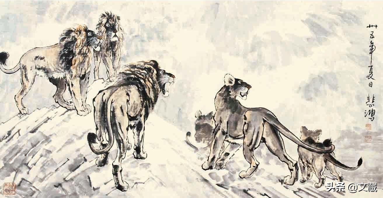 徐悲鸿十幅最有名的画,徐悲鸿最著名的画马作品