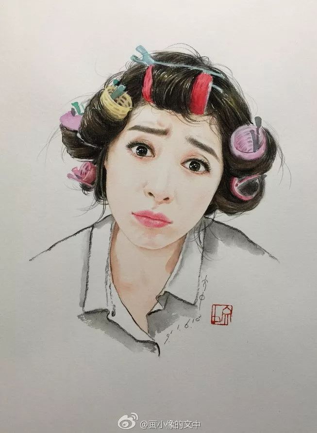 比起打印画，美院毕业的他，笔下这种彩铅水彩画才好看哭了~