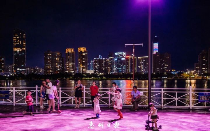 惠州博罗夜色,夜色惠州西湖
