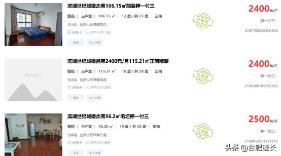 合肥房价每个区是多少,合肥出租房价格是多少钱一个月