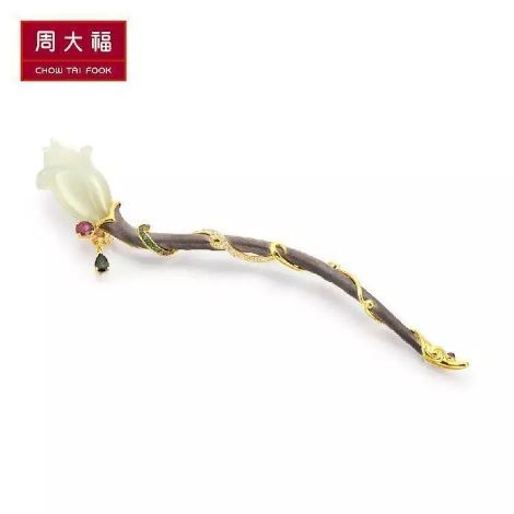 周大福出奢华木兰簪,周大福三生三世发簪