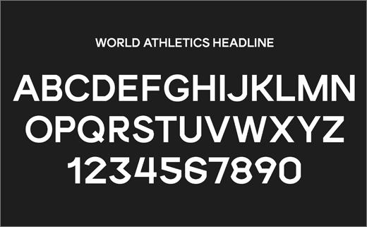 国际田联周年海报的c位,国际田联会徽