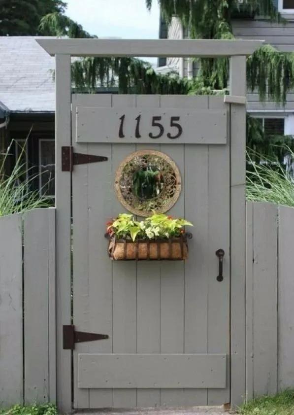 庭院栅栏门锁具,极简庭院栅栏门