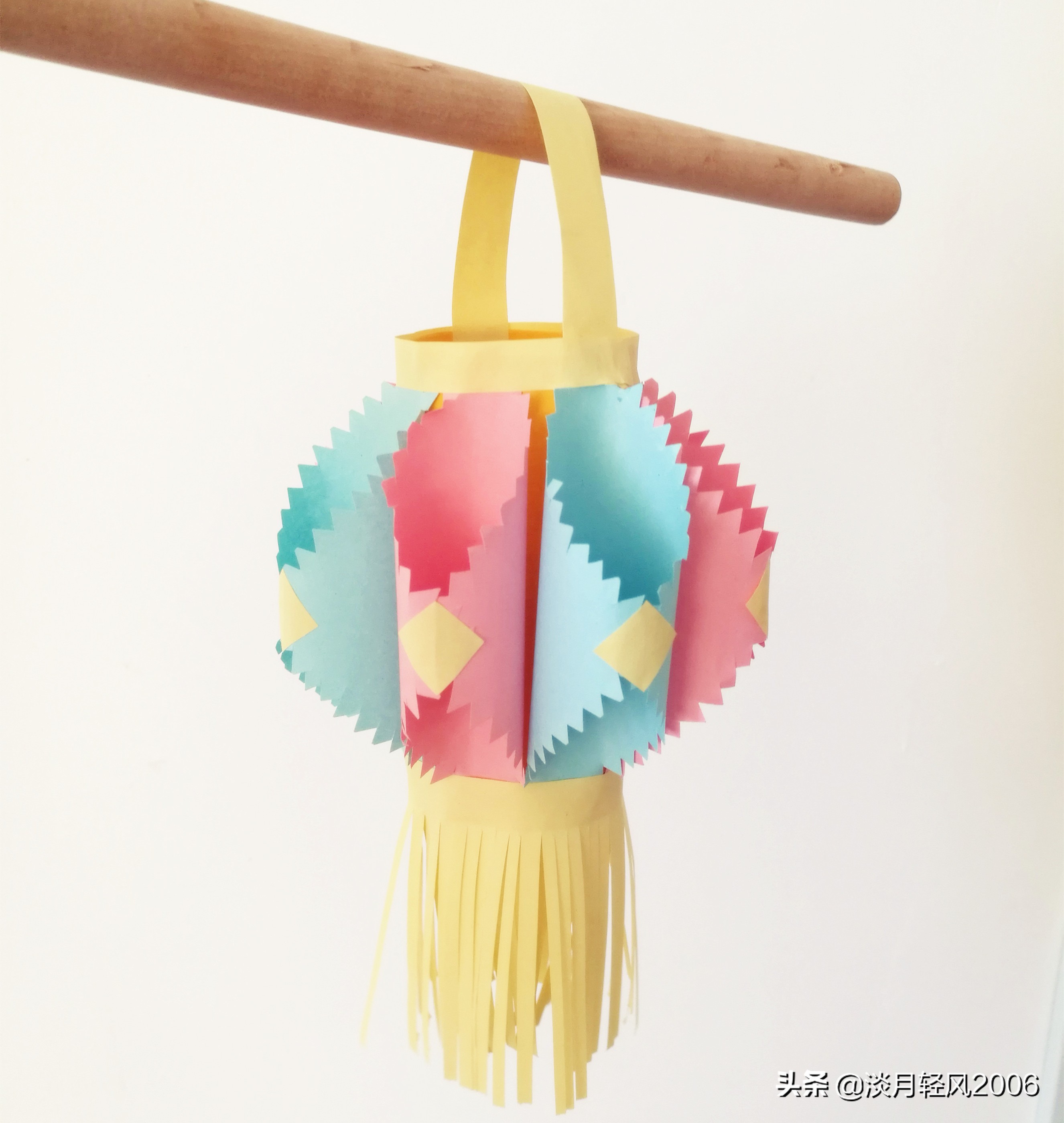 做元宵节花灯手工简单漂亮卡纸,用卡纸做元宵花灯手工简单