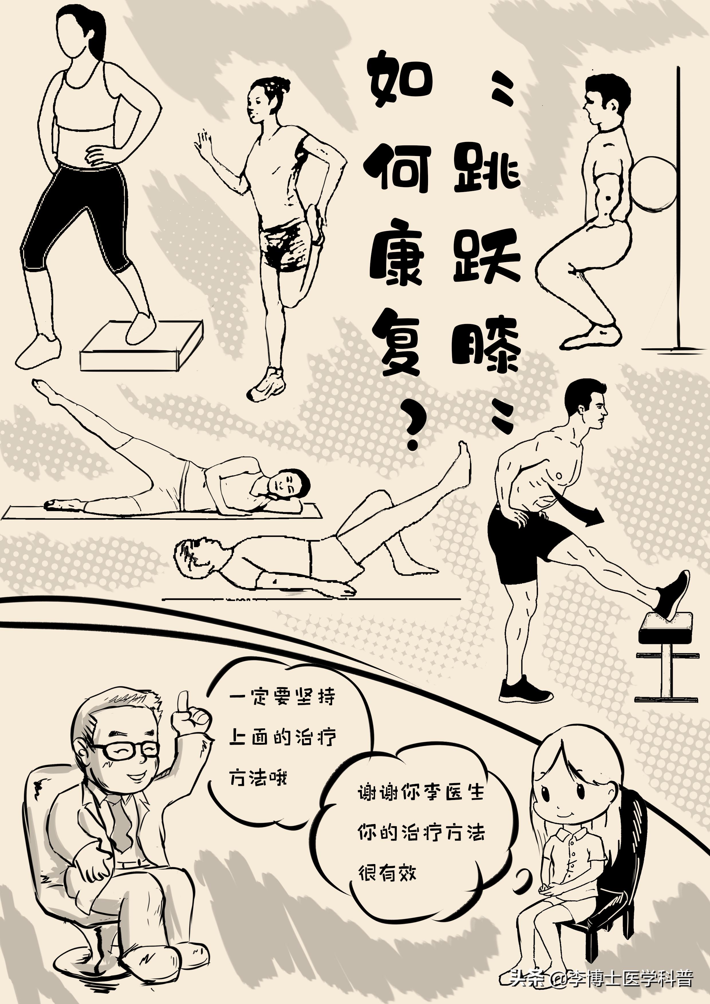 膝关节髌腱炎的运动康复训练,李博士医学科普