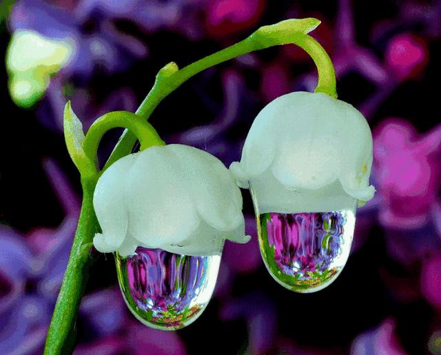 虫草山水画,四季花草山水画作品欣赏