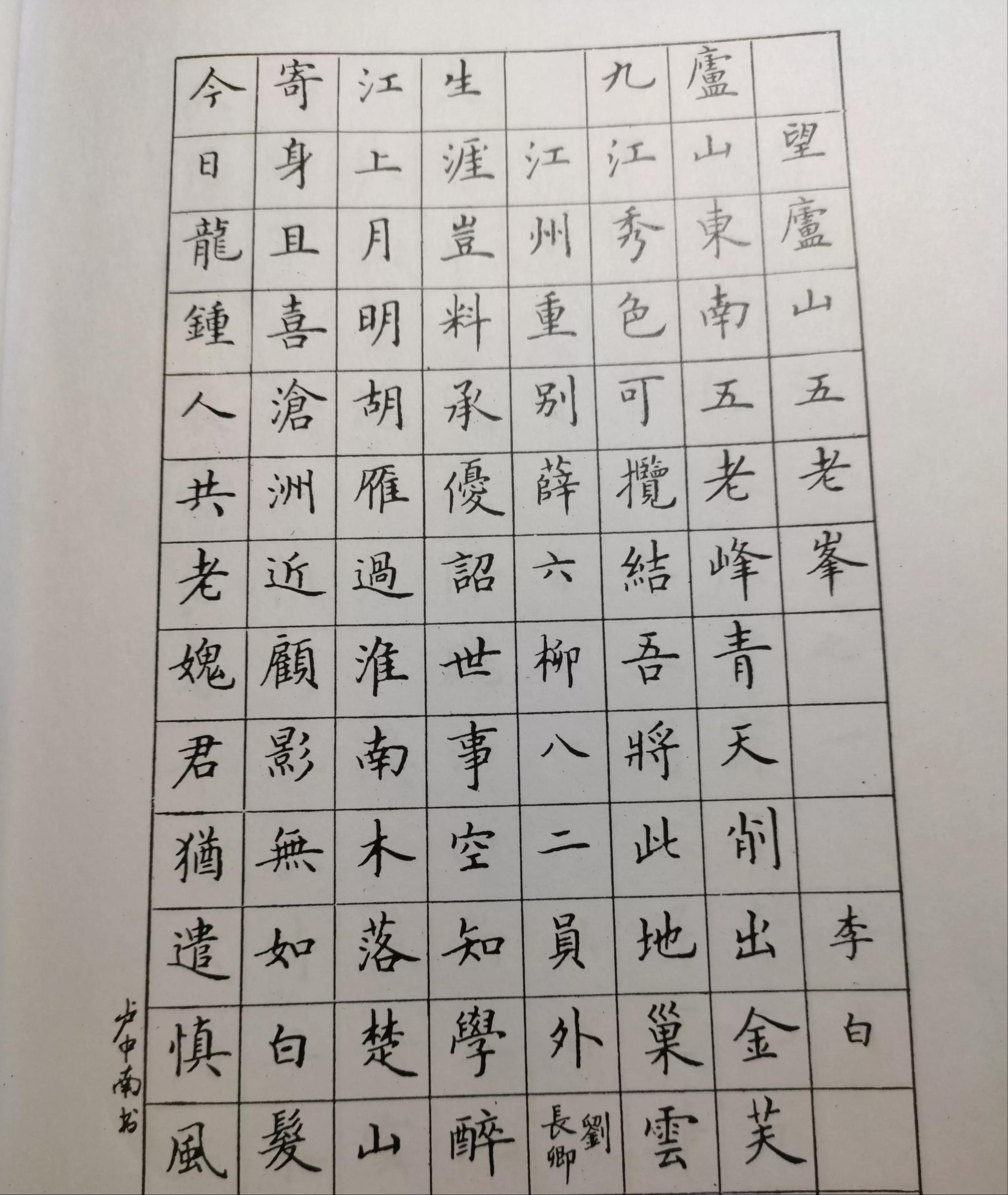 卢中南硬笔书法字帖全套,卢中南硬笔字帖7000常用字