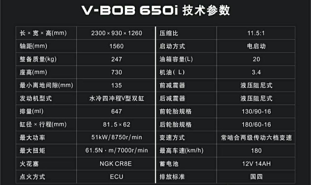 龙嘉V霸650发布：辐条、日清、KYB、无钥、座椅手把加热