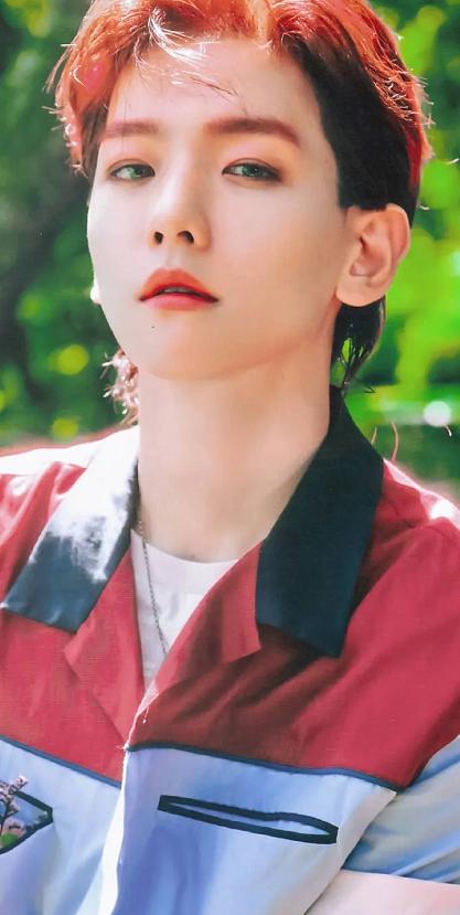 边伯贤理想型红衣黄裤,17年边伯贤黑西装舞台