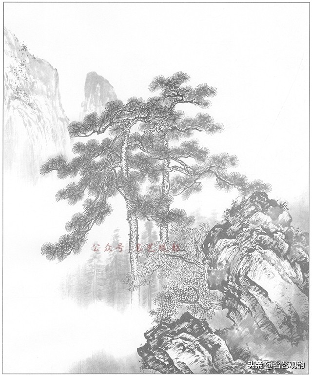 国画山水画作品欣赏简单,山水画稿大全集写意