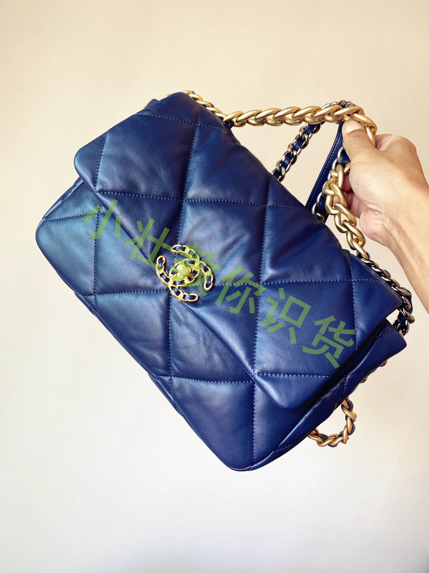 chanel19bag尺寸,chanel19bag蓝外观鉴定