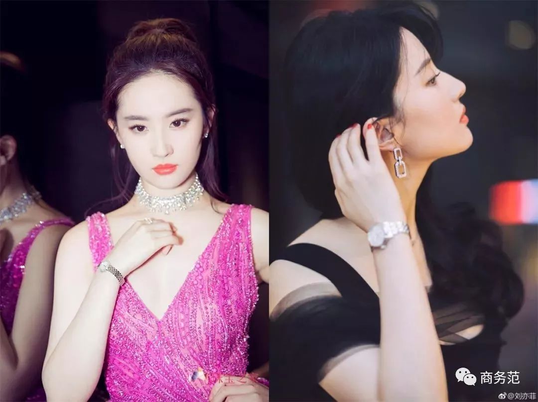 刘亦菲尚美头冠,刘亦菲黑色礼服戴皇冠迪奥