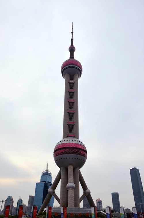 上海外滩风景东方明珠塔,上海东方明珠地标
