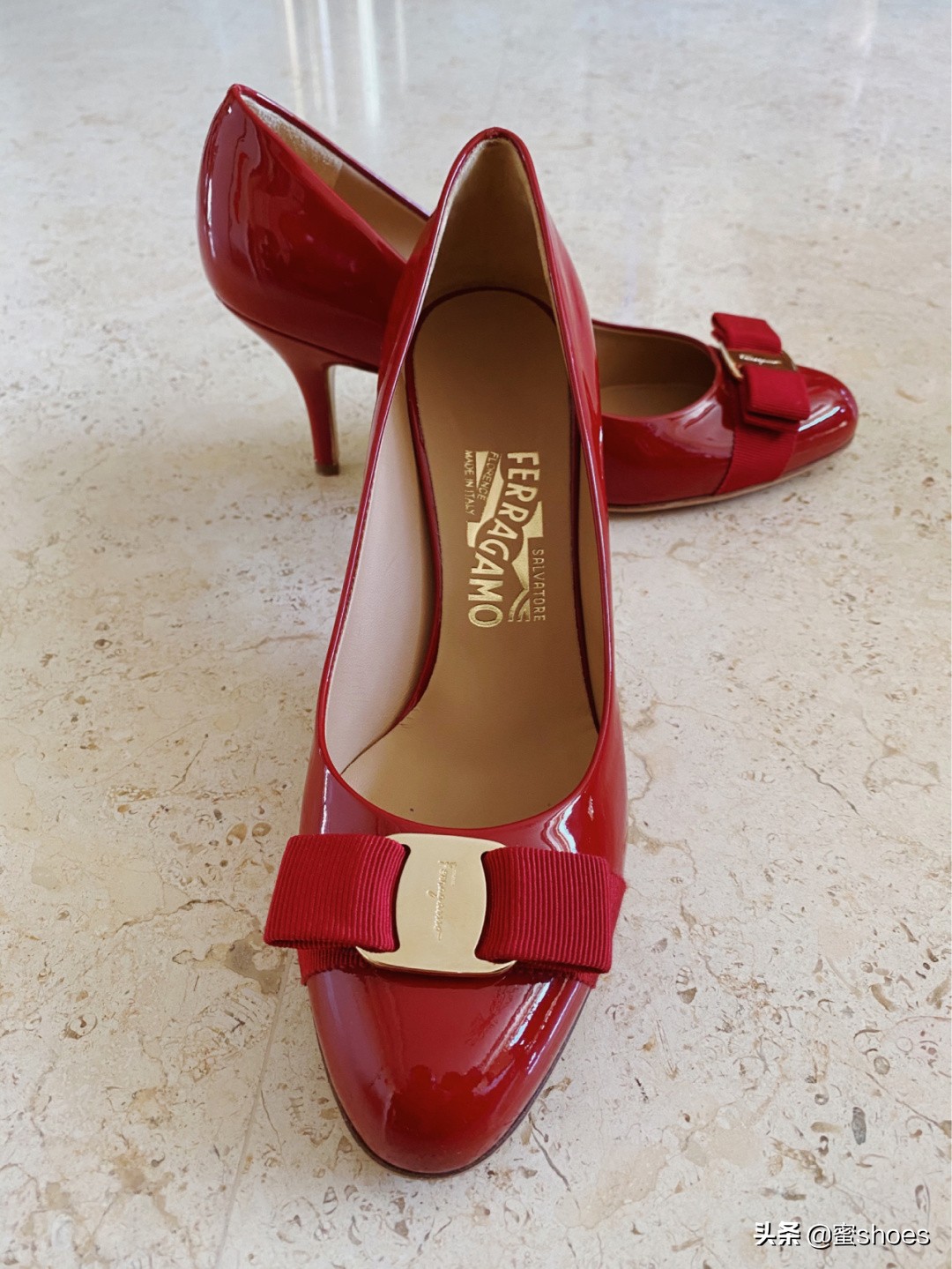 菲拉格慕杨幂高跟鞋,杨幂鞋子同款菲拉格慕