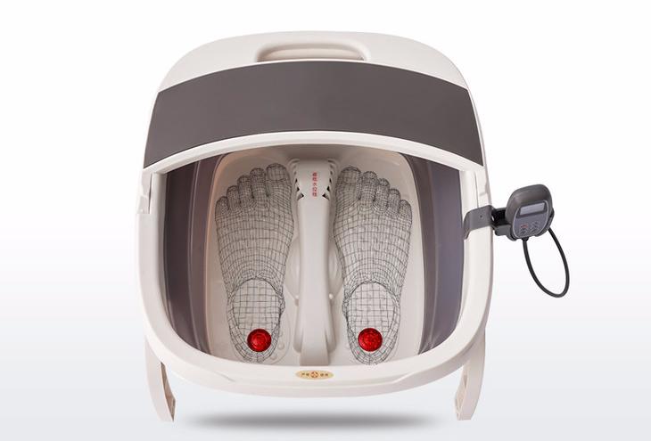 可加热足浴盆可折叠,折叠足浴按摩加热洗脚盆