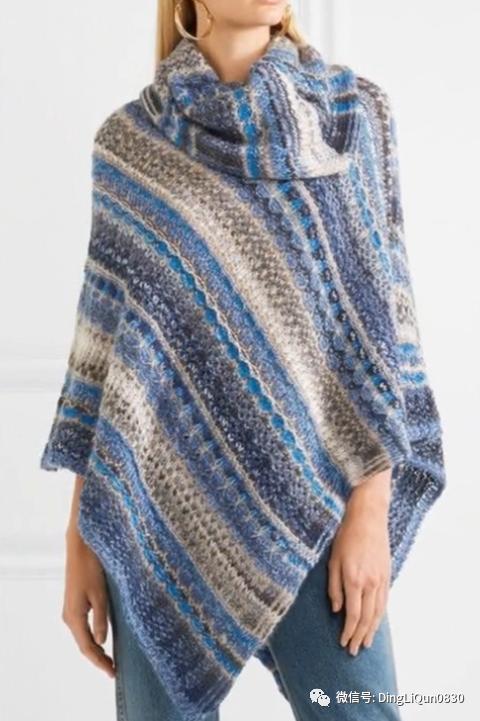 高档蕾丝钩花斗篷披肩防晒衣,针织披肩花样图片大全