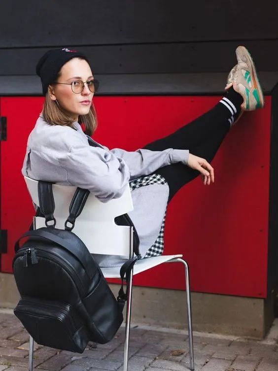 欧巴双肩包单品,韩国ins风复古双肩包