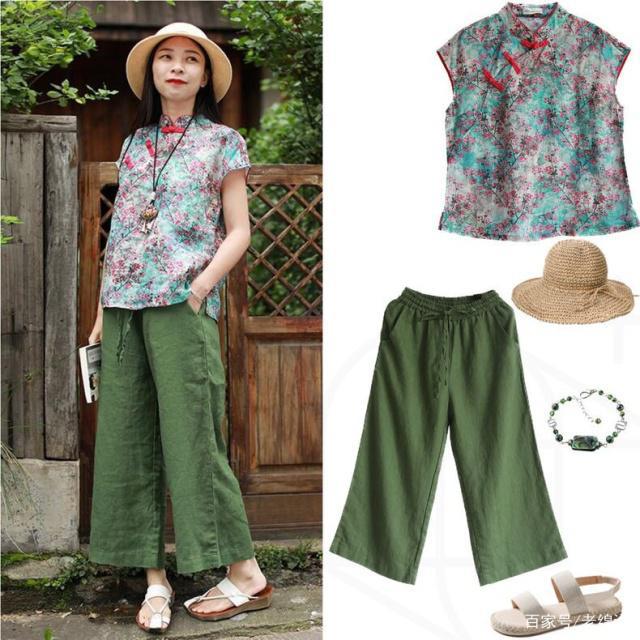 清爽亚麻衬衫,文艺复古亚麻衬衫短