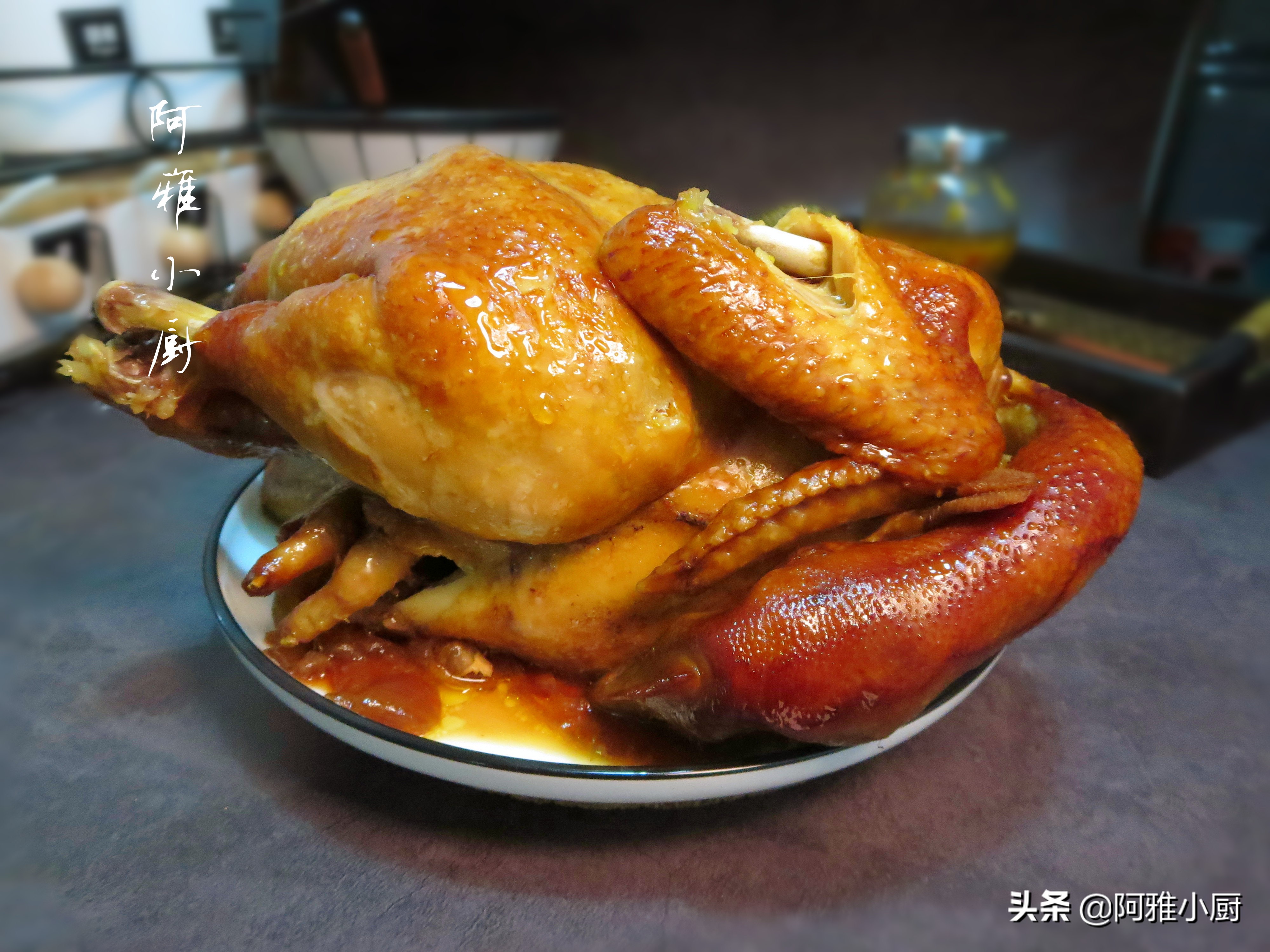 烧鸡不用油不加水,想吃烤鸡不用买在家做超简单