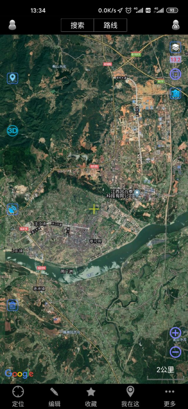 吉安市十县两区一县级市城区城建面积直观对比（同一比例尺下）