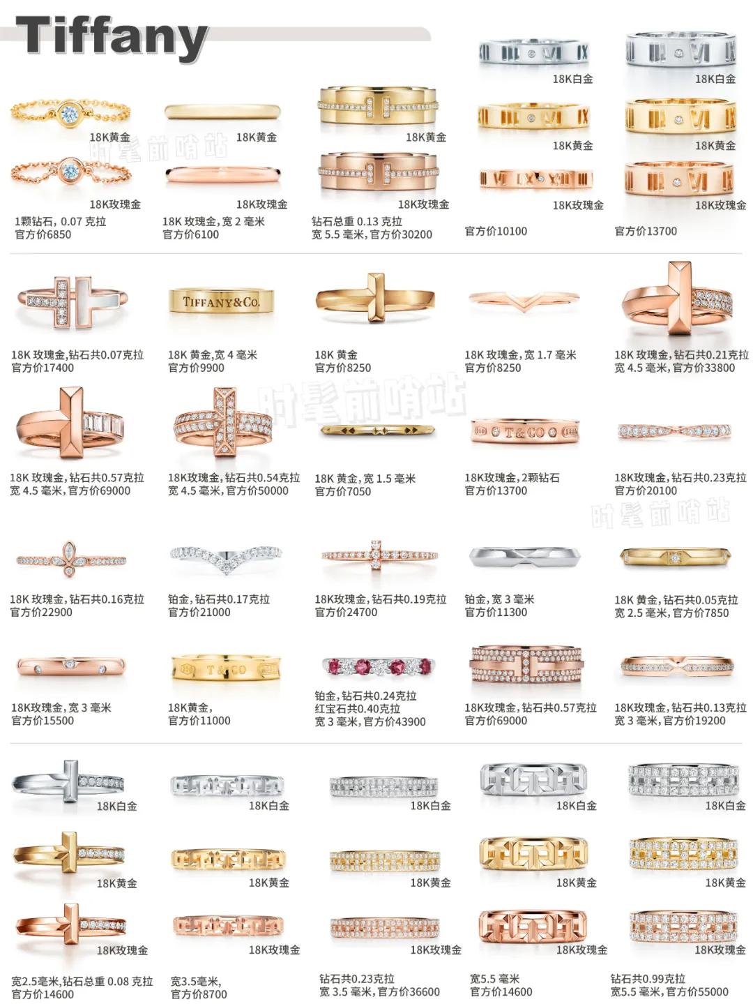 大牌婚戒超强合集,大牌婚戒对戒推荐