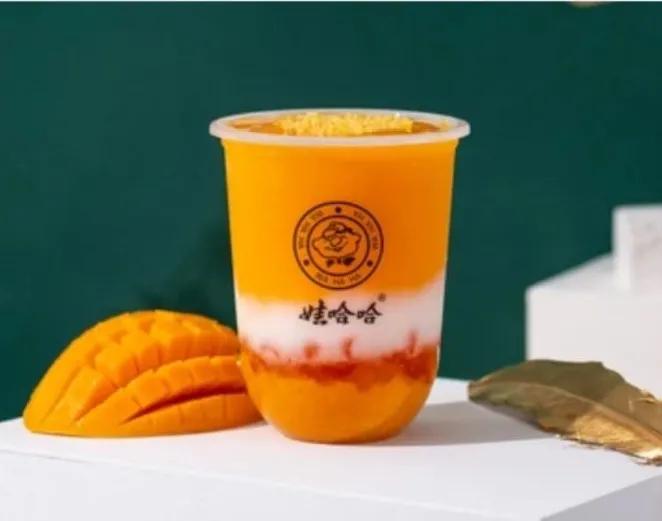 娃哈哈奶茶百香果奶茶,娃哈哈奶茶标记