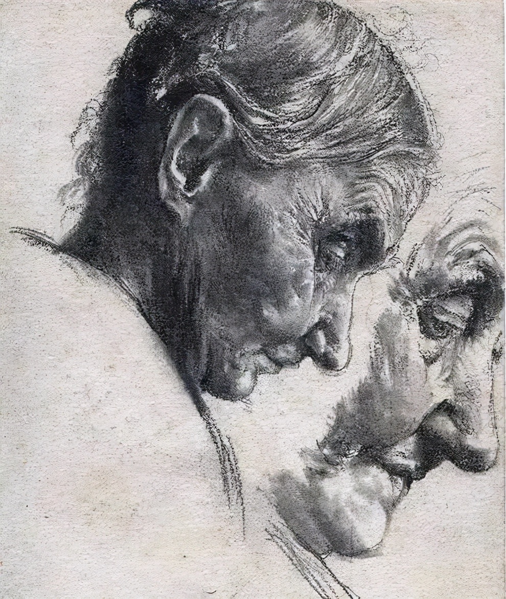 阿道夫门采尔速写作品,门采尔高清速写作品图片