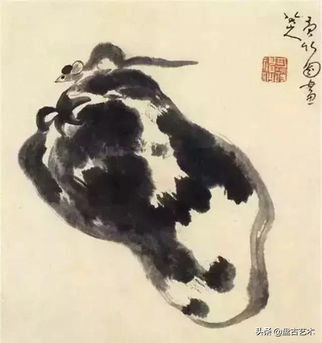 画出艺术家人生大寂寞的国画艺术作品——盘古油画艺术