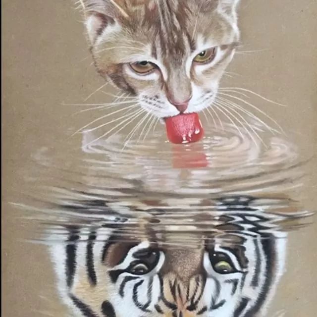 3d立体画写实彩铅,超写实彩铅手绘细腻的让人咋舌